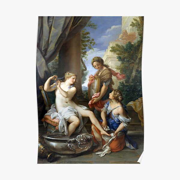  giuseppe bartolomeo chiari bathsheba at her bath poster for sale by