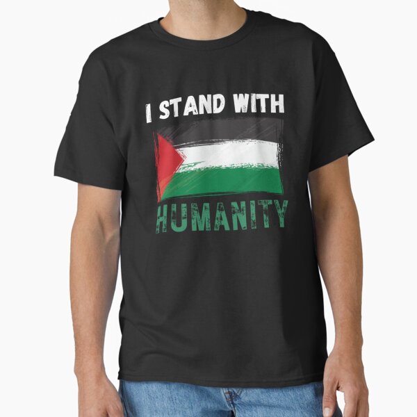 Vista previa del artículo con la obra «Estoy con la humanidad palestina», diseñado y vendido por THIENVT.