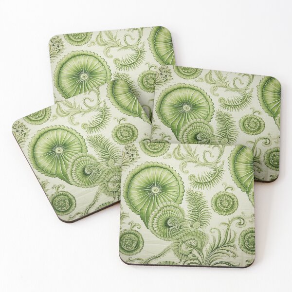 Item preview, Antique Toile de Ammonite in Pale Green designed and sold by Shelly Little.