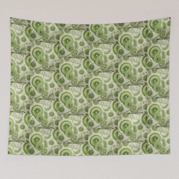 Item preview, Antique Toile de Ammonite in Pale Green designed and sold by Shelly Little.