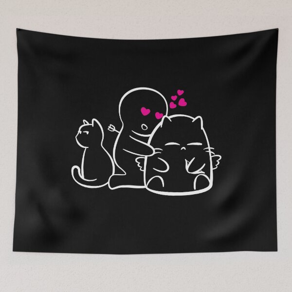 Item preview, Cupid Cat (White Line) designed and sold by putNplearn.