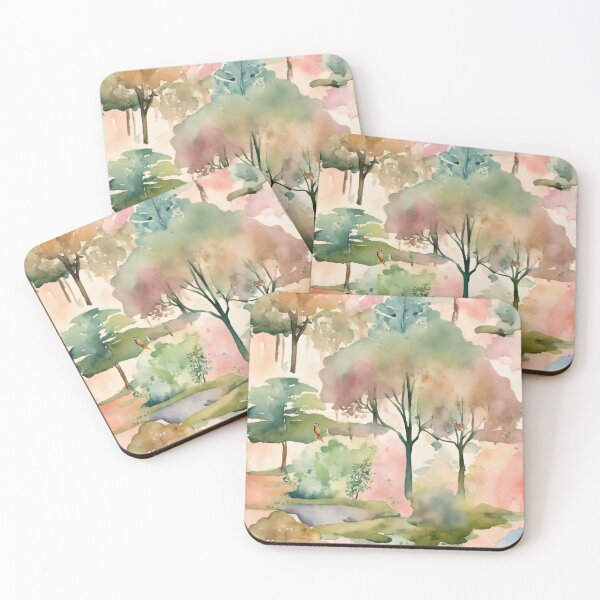Item preview, Whimsical Watercolor Forest designed and sold by John v p.