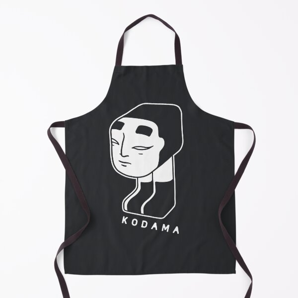 Item preview, Not a traditional Kodama spirit, a ghost with onna men mask in white ink designed and sold by martodesign.