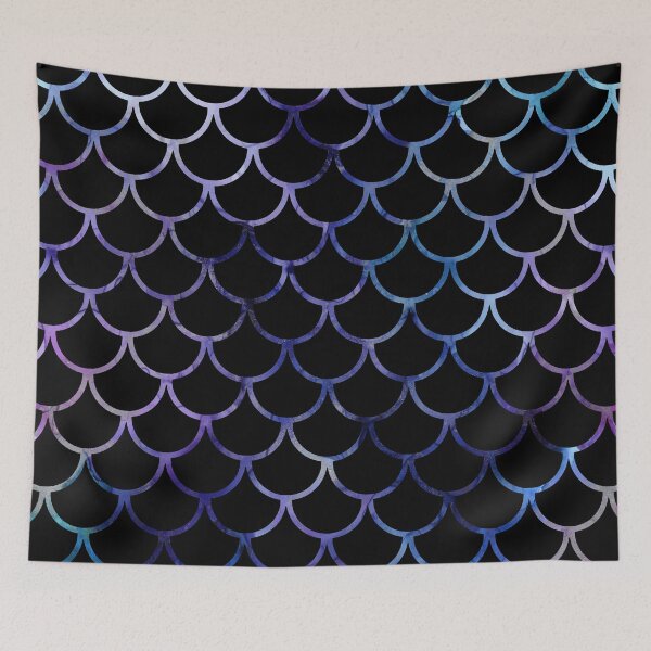 Item preview, Abstract Black & Purple Fish Scales designed and sold by Jared Davies.