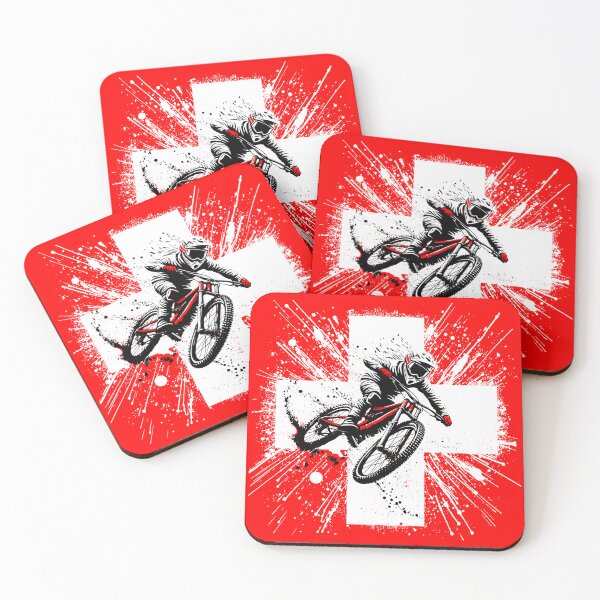Item preview, Swiss Mountain Biker - MTB Switzerland Mountainbike designed and sold by BabyYodaSticker.