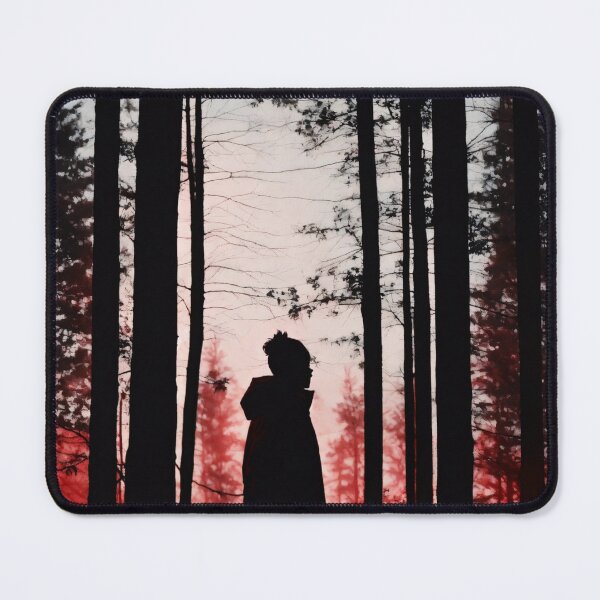 Item preview, Silhouette Amidst Crimson Woods designed and sold by John v p.