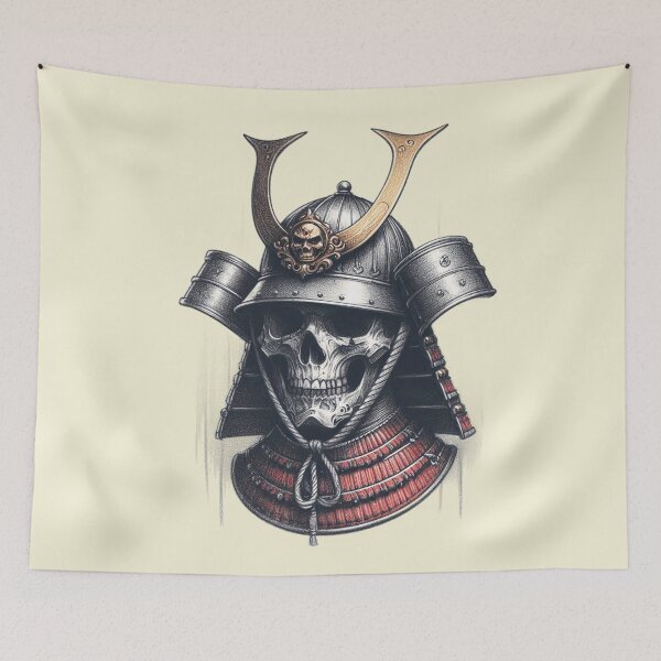 Item preview, Samurai Skull Armor| Warrior Spirit Graphic designed and sold by RuyaFab.