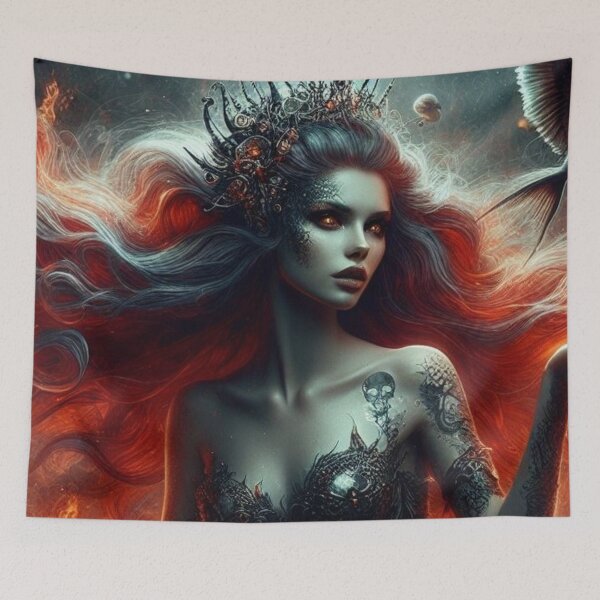 Item preview, Mermaid Queen Wearing Crown designed and sold by CailaStyle.