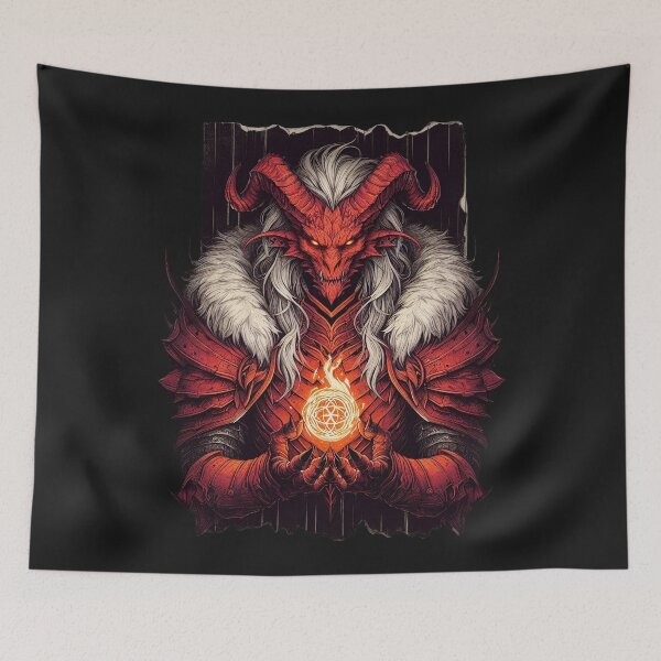 Item preview, Demonic Warlord Fantasy | Mystical Armor Warrior designed and sold by RuyaFab.