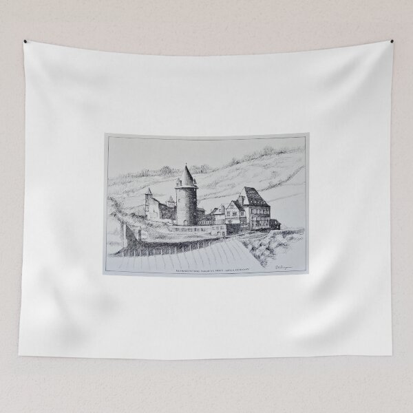 Item preview, Rhine Castle at Lorch, Germany designed and sold by Dai Wynn Fine Art.
