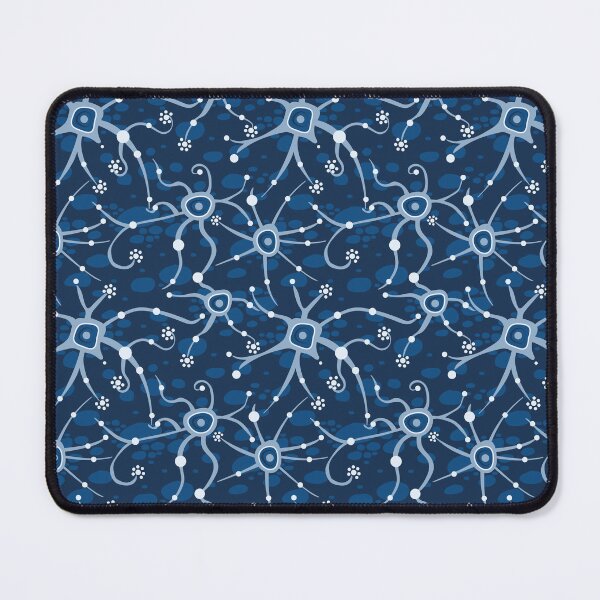 Item preview, Neural network blue - seamless pattern designed and sold by colorofmagic.