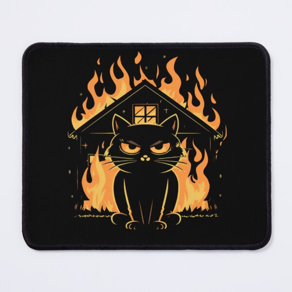 Item preview, Black cat burns house designed and sold by ratchawoot.
