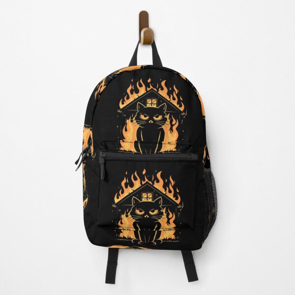 Item preview, Black cat burns house designed and sold by ratchawoot.