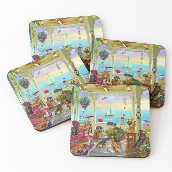Item preview, Dachshunds Summer Vacation - Beach & Palace designed and sold by Clitus.