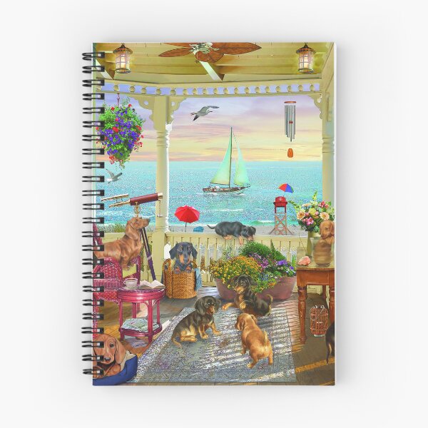 Item preview, Dachshunds Summer Vacation - Beach & Palace designed and sold by Clitus.