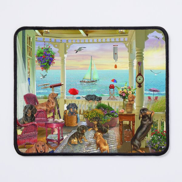 Item preview, Dachshunds Summer Vacation - Beach & Palace designed and sold by Clitus.