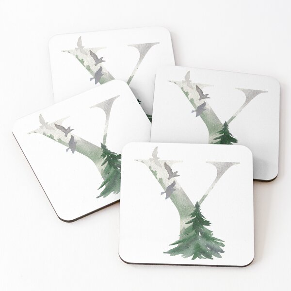 Artikelvorschau, Watercolor forest letter Y. entworfen und verkauft von tapilipa.