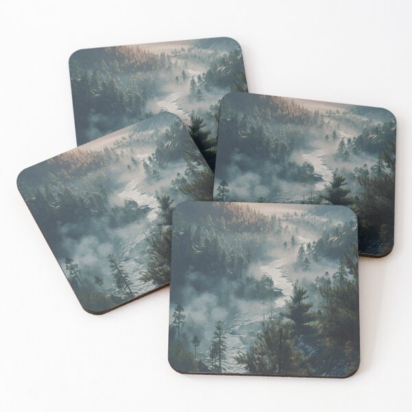 Item preview, Moonlit Whisper: A Serene Midnight Passage Through the Mountain Forest designed and sold by oanaunciuleanu.