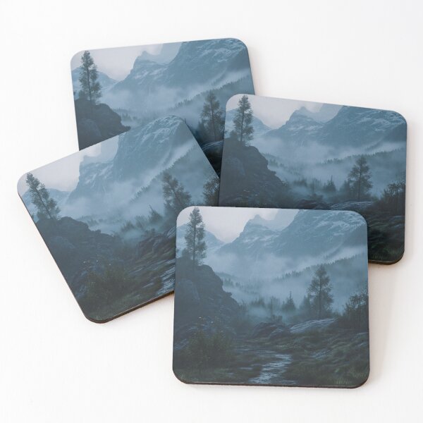 Item preview, Moonlit Whisper: A Serene Midnight Passage Through the Mountain Forest designed and sold by oanaunciuleanu.