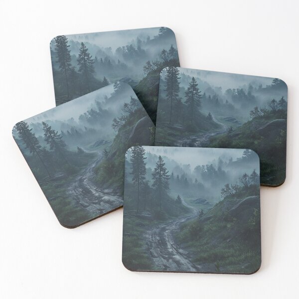Item preview, Moonlit Whisper: A Serene Midnight Passage Through the Mountain Forest designed and sold by oanaunciuleanu.