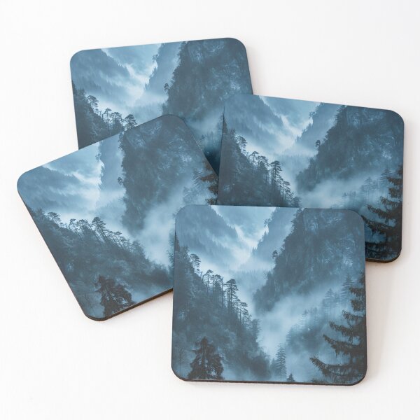 Item preview, Moonlit Whisper: A Serene Midnight Passage Through the Mountain Forest designed and sold by oanaunciuleanu.