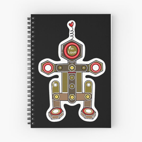 Item preview, Robot in love Black designed and sold by wwwariatka.