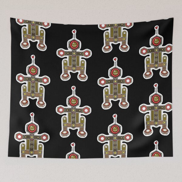 Item preview, Robot in love Black designed and sold by wwwariatka.
