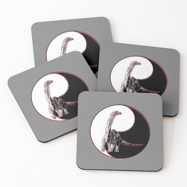 Item preview, yin yang balance harmony design eastern philosophy dinosaurs designed and sold by 4rpixs.