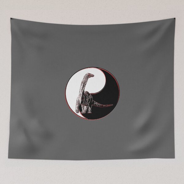 Item preview, yin yang balance harmony design eastern philosophy dinosaurs designed and sold by 4rpixs.