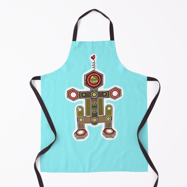 Item preview, Robot in love blue designed and sold by wwwariatka.