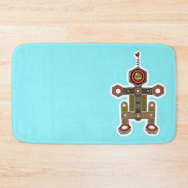 Item preview, Robot in love blue  designed and sold by wwwariatka.