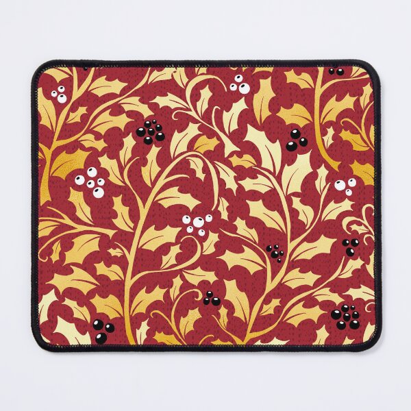 Item preview, Pattern of golden leaves on red designed and sold by colorofmagic.