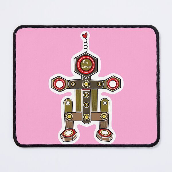 Item preview, Robot in love pink designed and sold by wwwariatka.