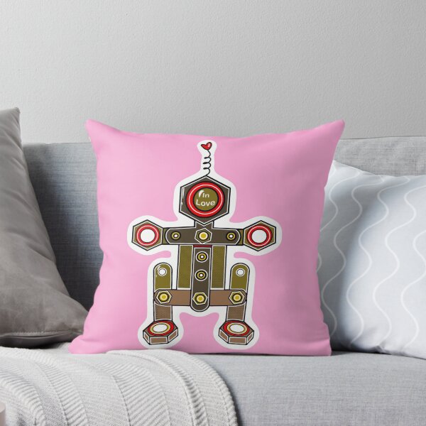 Item preview, Robot in love pink designed and sold by wwwariatka.