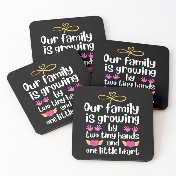 Item preview, Our family is growing by two tiny hands and one little heart designed and sold by Thespacerocket.