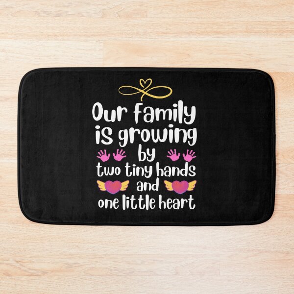 Item preview, Our family is growing by two tiny hands and one little heart designed and sold by Thespacerocket.