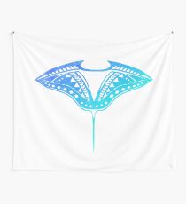 Tattoo Inspired Silhouette Wall Tapestry