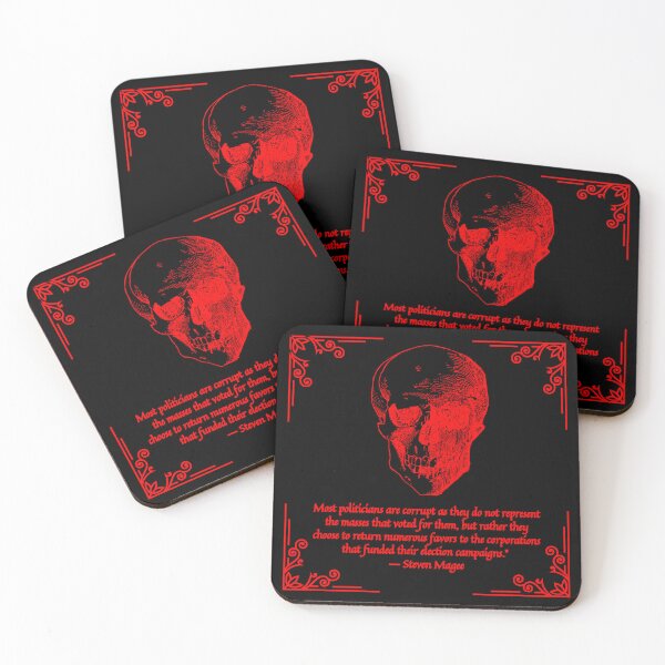 Item preview, Red Skull Corrupt Politicians Logo designed and sold by BLTD.Global Revolution.
