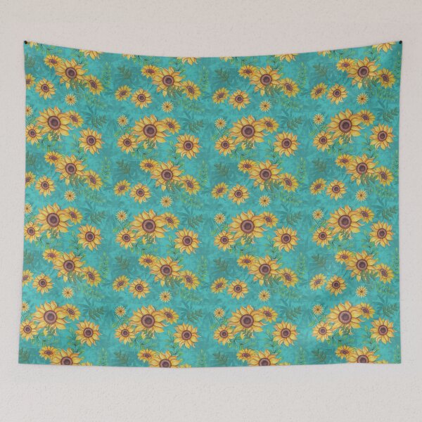 Item preview, Shameless sun flowers painting blanket designed and sold by Ahmed Elgendy.