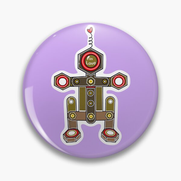 Item preview,  Robot in love violet designed and sold by wwwariatka.