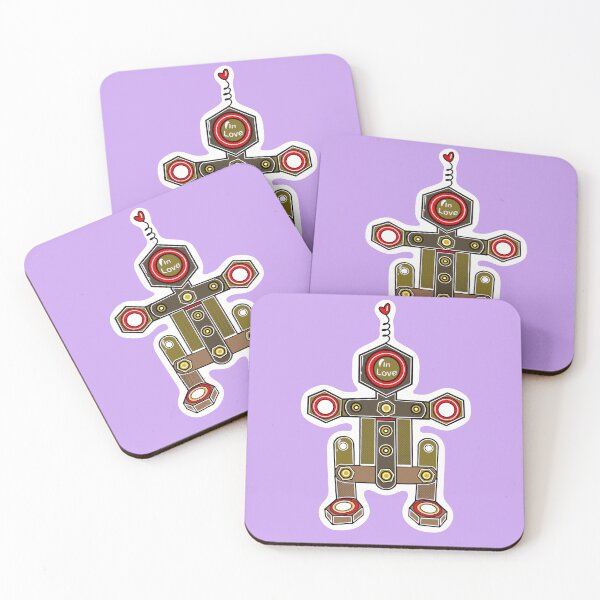 Item preview,  Robot in love violet designed and sold by wwwariatka.
