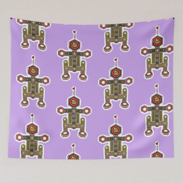 Item preview,  Robot in love violet designed and sold by wwwariatka.