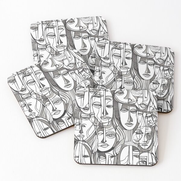 Item preview, Painting Line Art of Faces and People Expression designed and sold by digifylab.