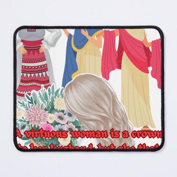 Item preview, A virtuous woman is a crown to her husband: but she that maketh ashamed is as rottenness in his bones. designed and sold by Hinny8.