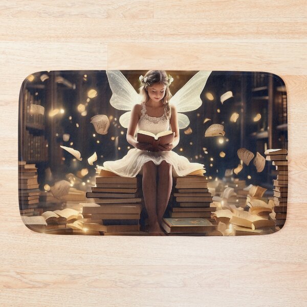 Item preview, Bibliomancer's Haven | Library Fairy Amidst Floating Tales designed and sold by MysticFable.