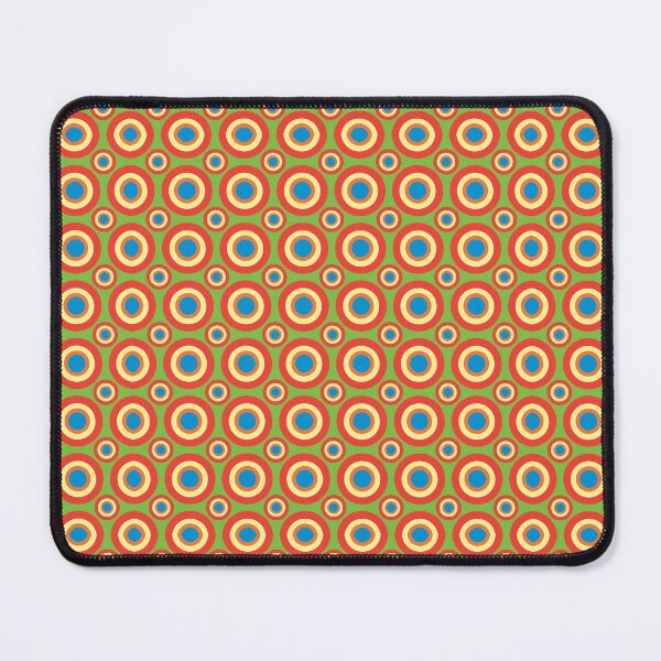 Item preview, Mid Century Modern Geometric Circles Pattern Blue Green designed and sold by Prints and Lifestyle.