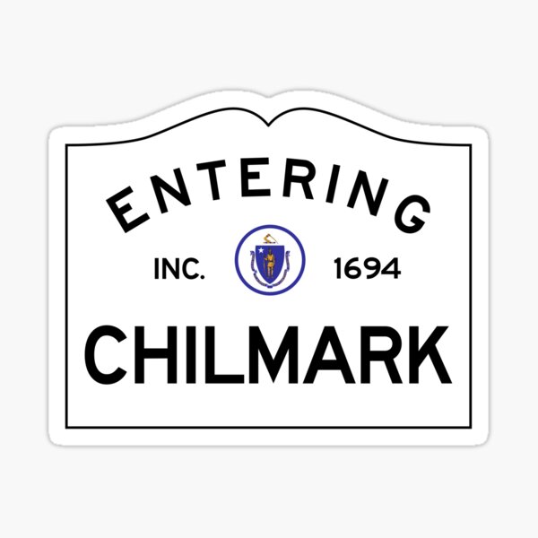 Item preview, Entrando en Chilmark Massachusetts - Señalización de la Mancomunidad de Massachusetts - Martha's Vineyard designed and sold by NewNomads.
