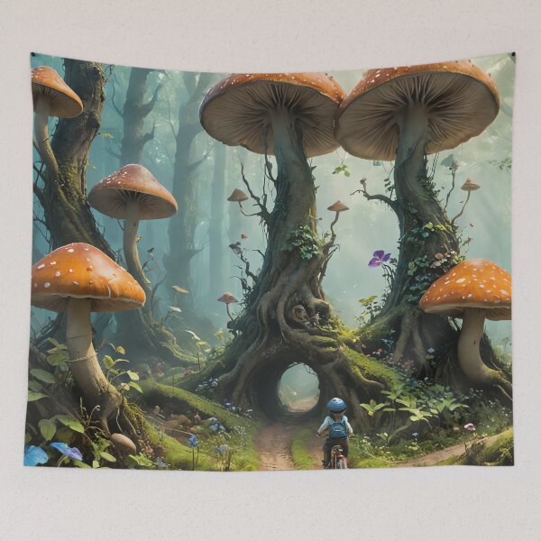 Item preview, Mushroom Mirth Racers designed and sold by PanoramaPrints.