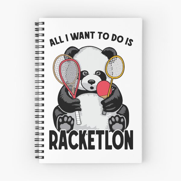 Item preview, Panda Racketlon All I Want To Do Is Funny Cute Bear Player designed and sold by GrandeDuc.