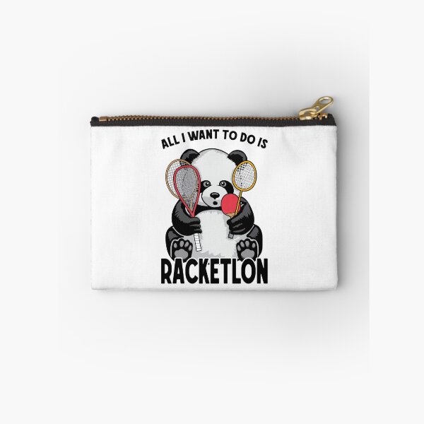 Item preview, Panda Racketlon All I Want To Do Is Funny Cute Bear Player designed and sold by GrandeDuc.